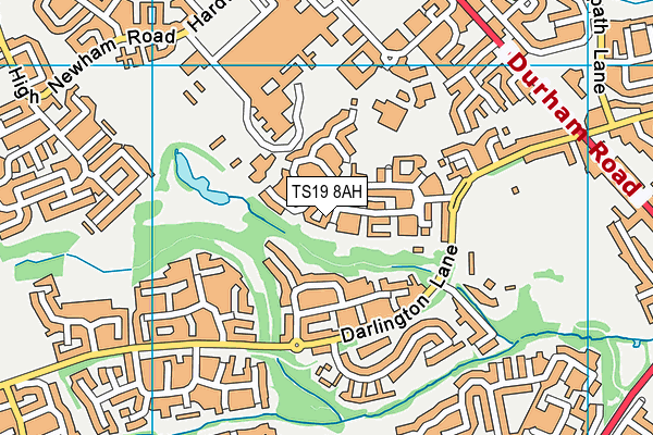 TS19 8AH map - OS VectorMap District (Ordnance Survey) TS19 8AH map - OS VectorMap District (Ordnance Survey)