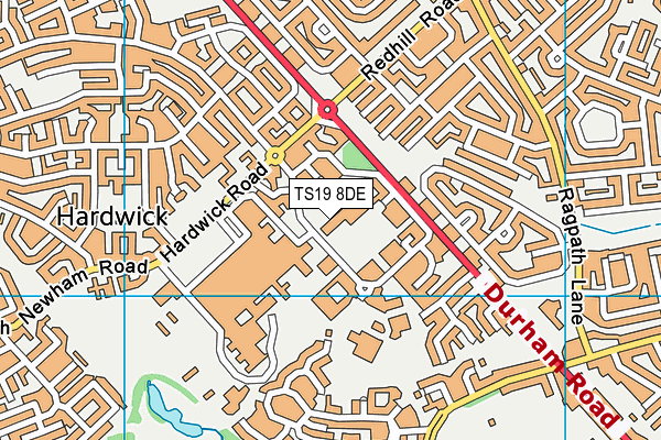 TS19 8DE map - OS VectorMap District (Ordnance Survey) TS19 8DE map - OS VectorMap District (Ordnance Survey)