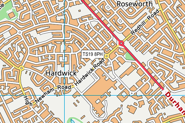 TS19 8PH map - OS VectorMap District (Ordnance Survey) TS19 8PH map - OS VectorMap District (Ordnance Survey)