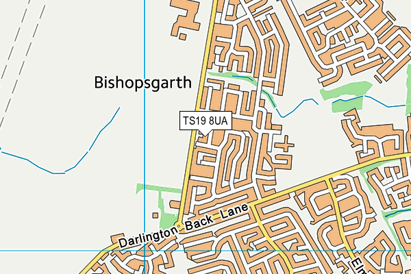 TS19 8UA map - OS VectorMap District (Ordnance Survey) TS19 8UA map - OS VectorMap District (Ordnance Survey)