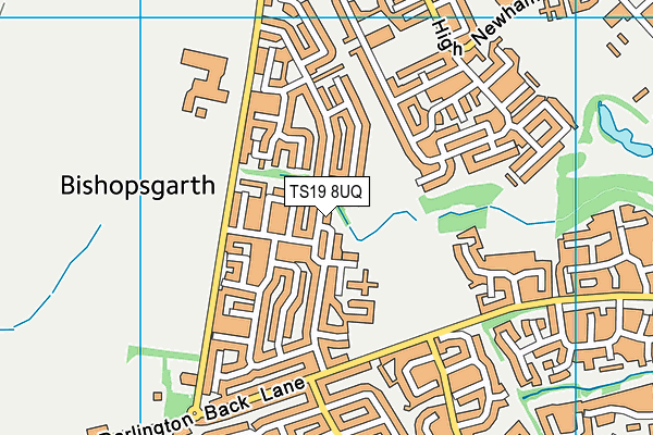 TS19 8UQ map - OS VectorMap District (Ordnance Survey) TS19 8UQ map - OS VectorMap District (Ordnance Survey)