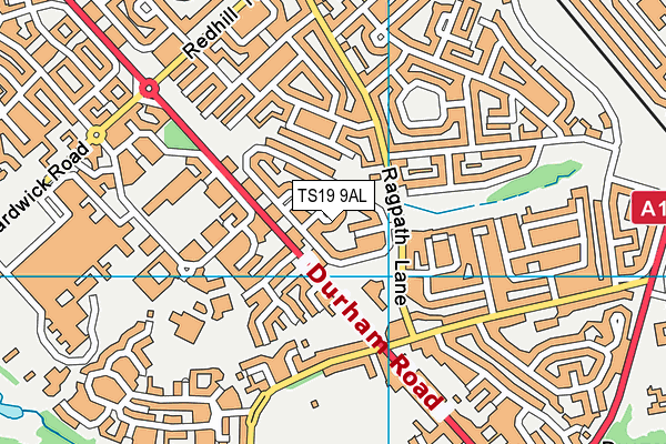 TS19 9AL map - OS VectorMap District (Ordnance Survey) TS19 9AL map - OS VectorMap District (Ordnance Survey)