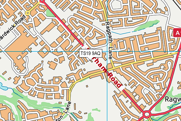TS19 9AQ map - OS VectorMap District (Ordnance Survey) TS19 9AQ map - OS VectorMap District (Ordnance Survey)