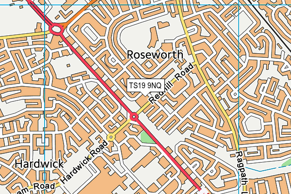 TS19 9NQ map - OS VectorMap District (Ordnance Survey) TS19 9NQ map - OS VectorMap District (Ordnance Survey)