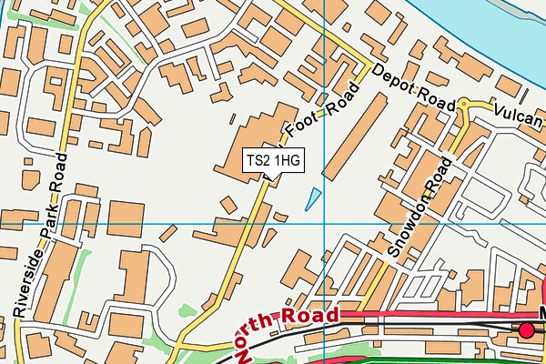 TS2 1HG map - OS VectorMap District (Ordnance Survey) TS2 1HG map - OS VectorMap District (Ordnance Survey)