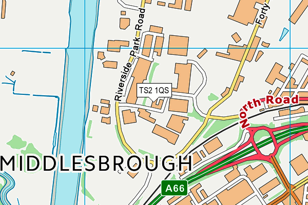 TS2 1QS map - OS VectorMap District (Ordnance Survey) TS2 1QS map - OS VectorMap District (Ordnance Survey)