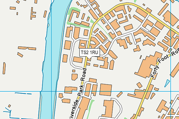 TS2 1RU map - OS VectorMap District (Ordnance Survey) TS2 1RU map - OS VectorMap District (Ordnance Survey)