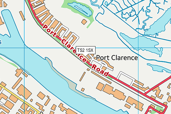 TS2 1SX map - OS VectorMap District (Ordnance Survey) TS2 1SX map - OS VectorMap District (Ordnance Survey)