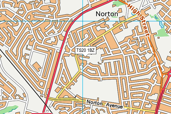 TS20 1BZ map - OS VectorMap District (Ordnance Survey) TS20 1BZ map - OS VectorMap District (Ordnance Survey)