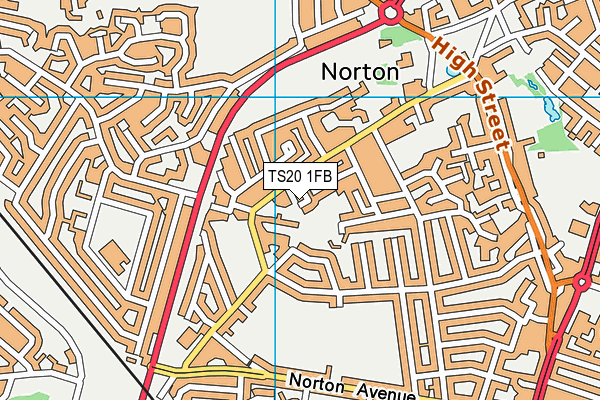 TS20 1FB map - OS VectorMap District (Ordnance Survey) TS20 1FB map - OS VectorMap District (Ordnance Survey)