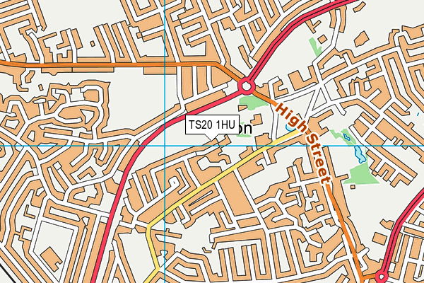 TS20 1HU map - OS VectorMap District (Ordnance Survey)