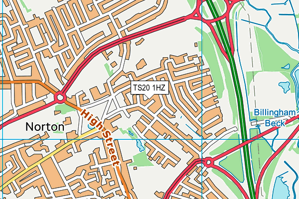 TS20 1HZ map - OS VectorMap District (Ordnance Survey) TS20 1HZ map - OS VectorMap District (Ordnance Survey)