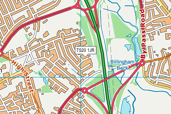 TS20 1JR map - OS VectorMap District (Ordnance Survey) TS20 1JR map - OS VectorMap District (Ordnance Survey)
