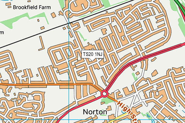 TS20 1NJ map - OS VectorMap District (Ordnance Survey) TS20 1NJ map - OS VectorMap District (Ordnance Survey)