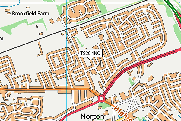 TS20 1NQ map - OS VectorMap District (Ordnance Survey) TS20 1NQ map - OS VectorMap District (Ordnance Survey)