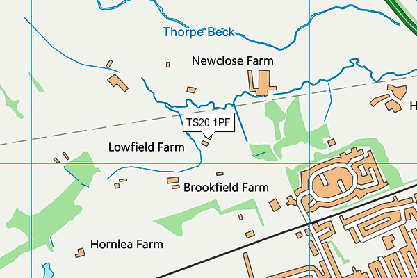 TS20 1PF map - OS VectorMap District (Ordnance Survey) TS20 1PF map - OS VectorMap District (Ordnance Survey)