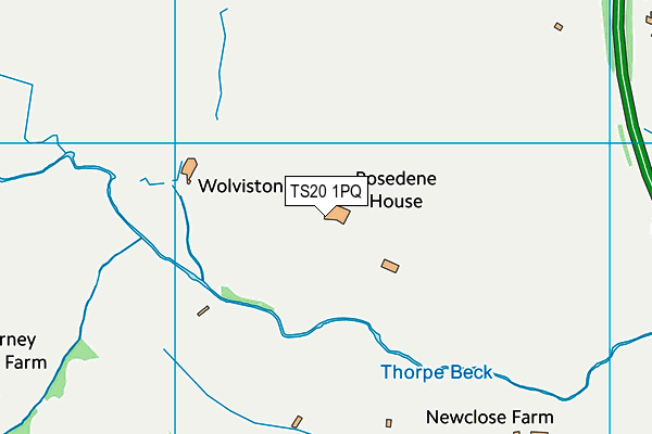 TS20 1PQ map - OS VectorMap District (Ordnance Survey) TS20 1PQ map - OS VectorMap District (Ordnance Survey)