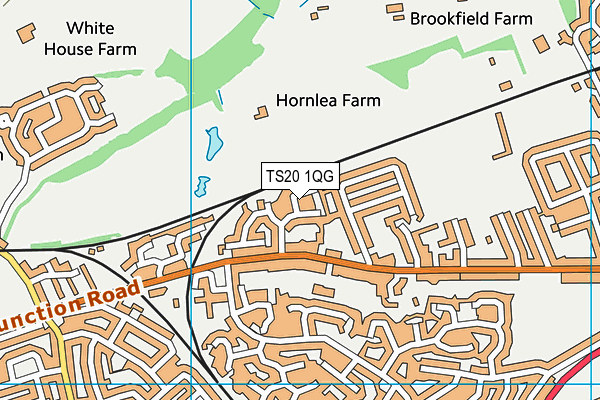 TS20 1QG map - OS VectorMap District (Ordnance Survey)
