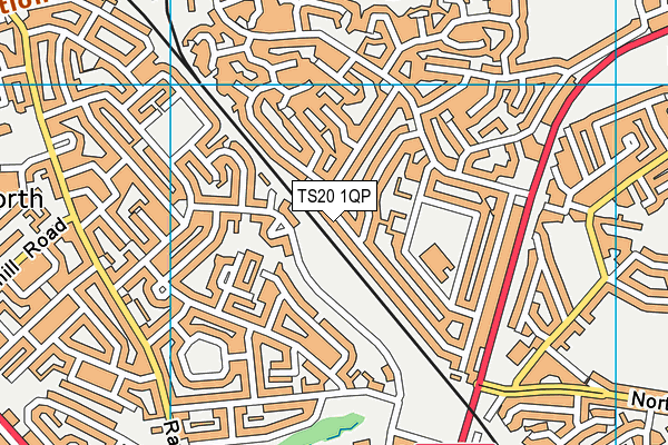 TS20 1QP map - OS VectorMap District (Ordnance Survey)