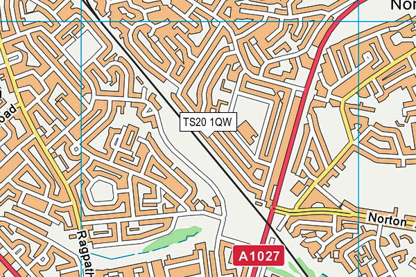 TS20 1QW map - OS VectorMap District (Ordnance Survey) TS20 1QW map - OS VectorMap District (Ordnance Survey)