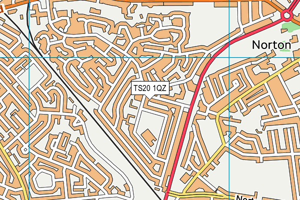 TS20 1QZ map - OS VectorMap District (Ordnance Survey) TS20 1QZ map - OS VectorMap District (Ordnance Survey)