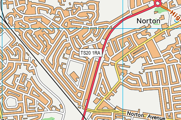 TS20 1RA map - OS VectorMap District (Ordnance Survey) TS20 1RA map - OS VectorMap District (Ordnance Survey)