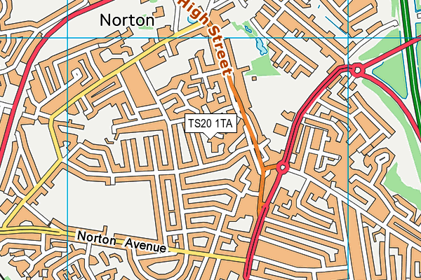 TS20 1TA map - OS VectorMap District (Ordnance Survey) TS20 1TA map - OS VectorMap District (Ordnance Survey)