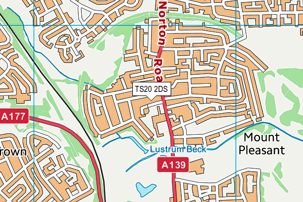 TS20 2DS map - OS VectorMap District (Ordnance Survey) TS20 2DS map - OS VectorMap District (Ordnance Survey)