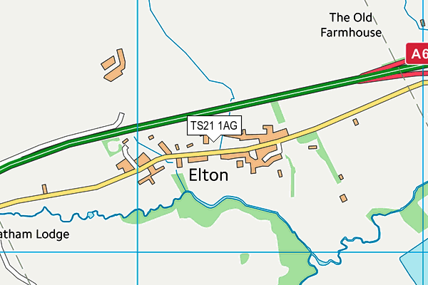TS21 1AG map - OS VectorMap District (Ordnance Survey) TS21 1AG map - OS VectorMap District (Ordnance Survey)