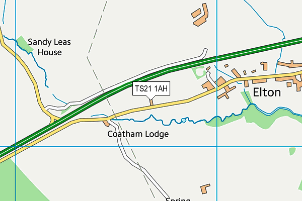 TS21 1AH map - OS VectorMap District (Ordnance Survey) TS21 1AH map - OS VectorMap District (Ordnance Survey)
