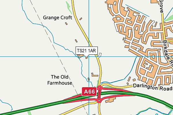TS21 1AR map - OS VectorMap District (Ordnance Survey) TS21 1AR map - OS VectorMap District (Ordnance Survey)