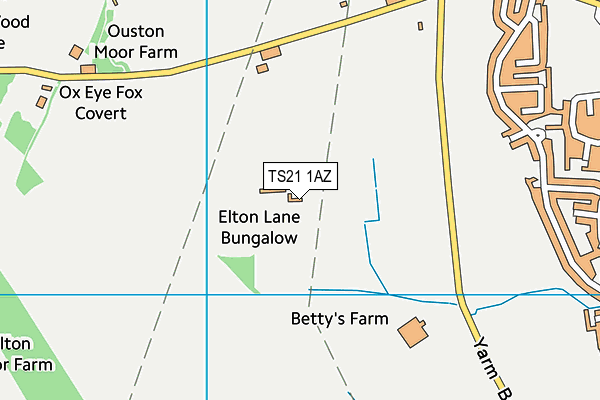 TS21 1AZ map - OS VectorMap District (Ordnance Survey) TS21 1AZ map - OS VectorMap District (Ordnance Survey)