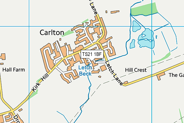 TS21 1BF map - OS VectorMap District (Ordnance Survey) TS21 1BF map - OS VectorMap District (Ordnance Survey)