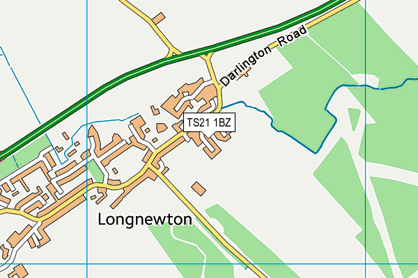 TS21 1BZ map - OS VectorMap District (Ordnance Survey) TS21 1BZ map - OS VectorMap District (Ordnance Survey)
