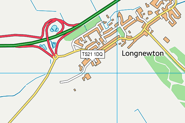 TS21 1DQ map - OS VectorMap District (Ordnance Survey) TS21 1DQ map - OS VectorMap District (Ordnance Survey)