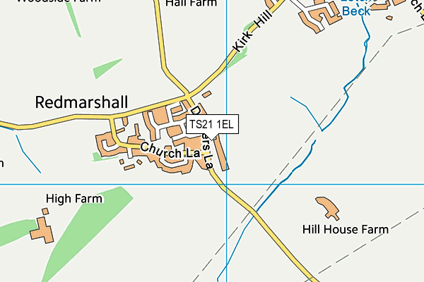 TS21 1EL map - OS VectorMap District (Ordnance Survey) TS21 1EL map - OS VectorMap District (Ordnance Survey)