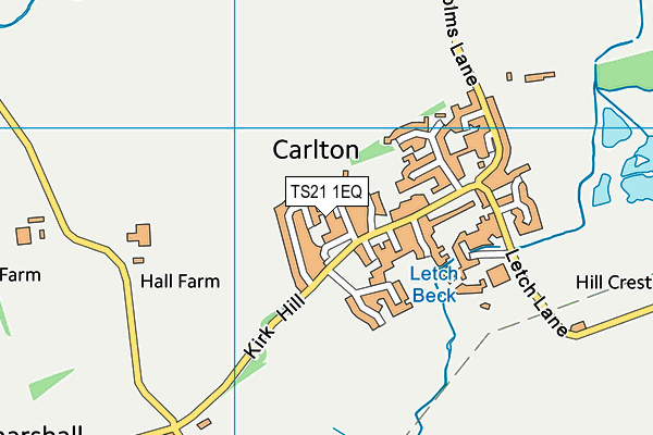 TS21 1EQ map - OS VectorMap District (Ordnance Survey) TS21 1EQ map - OS VectorMap District (Ordnance Survey)