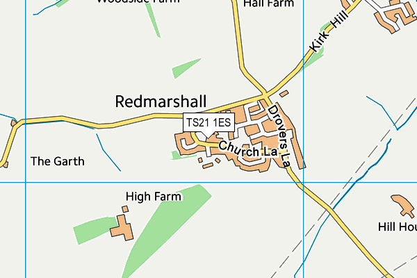 TS21 1ES map - OS VectorMap District (Ordnance Survey) TS21 1ES map - OS VectorMap District (Ordnance Survey)