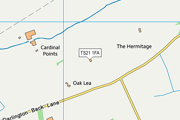 TS21 1FA map - OS VectorMap District (Ordnance Survey) TS21 1FA map - OS VectorMap District (Ordnance Survey)
