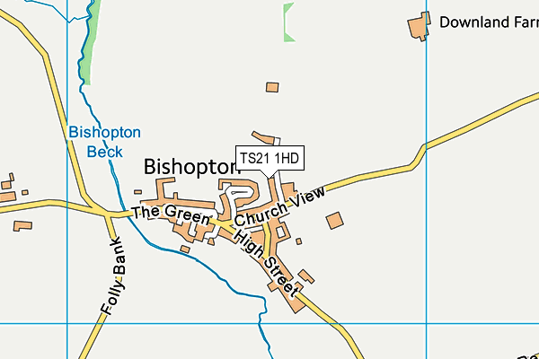TS21 1HD map - OS VectorMap District (Ordnance Survey) TS21 1HD map - OS VectorMap District (Ordnance Survey)