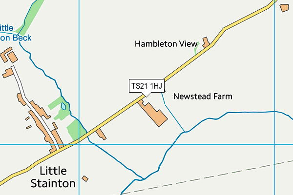 TS21 1HJ map - OS VectorMap District (Ordnance Survey) TS21 1HJ map - OS VectorMap District (Ordnance Survey)