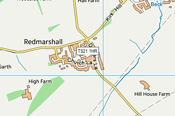 TS21 1HR map - OS VectorMap District (Ordnance Survey) TS21 1HR map - OS VectorMap District (Ordnance Survey)