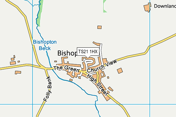 TS21 1HX map - OS VectorMap District (Ordnance Survey) TS21 1HX map - OS VectorMap District (Ordnance Survey)