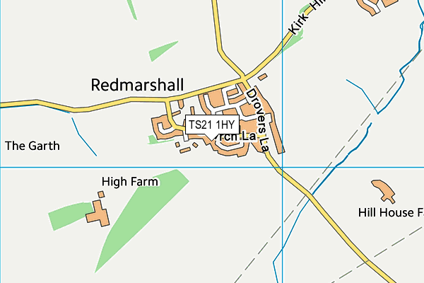 TS21 1HY map - OS VectorMap District (Ordnance Survey) TS21 1HY map - OS VectorMap District (Ordnance Survey)