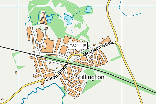 TS21 1JE map - OS VectorMap District (Ordnance Survey) TS21 1JE map - OS VectorMap District (Ordnance Survey)