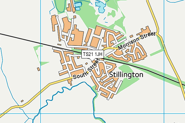 TS21 1JH map - OS VectorMap District (Ordnance Survey) TS21 1JH map - OS VectorMap District (Ordnance Survey)