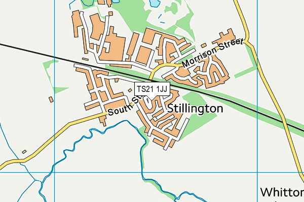 TS21 1JJ map - OS VectorMap District (Ordnance Survey)