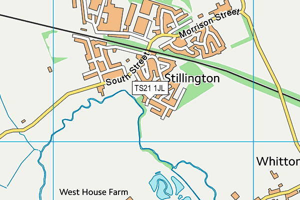 TS21 1JL map - OS VectorMap District (Ordnance Survey) TS21 1JL map - OS VectorMap District (Ordnance Survey)
