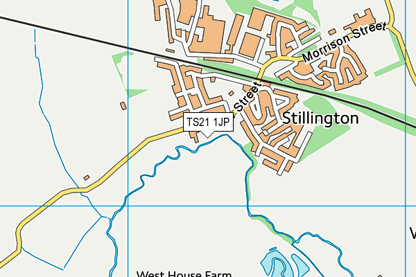 TS21 1JP map - OS VectorMap District (Ordnance Survey) TS21 1JP map - OS VectorMap District (Ordnance Survey)
