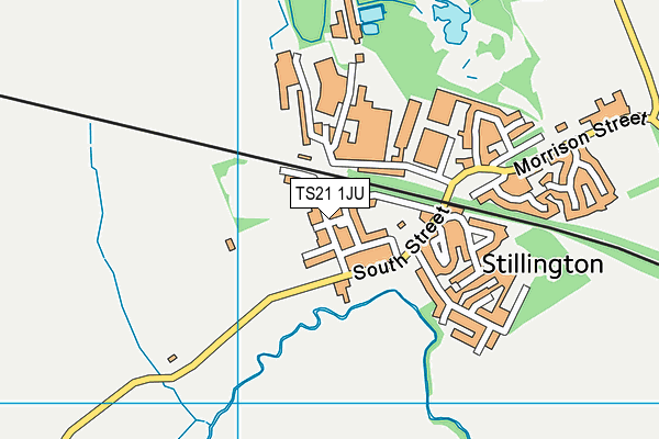 TS21 1JU map - OS VectorMap District (Ordnance Survey) TS21 1JU map - OS VectorMap District (Ordnance Survey)